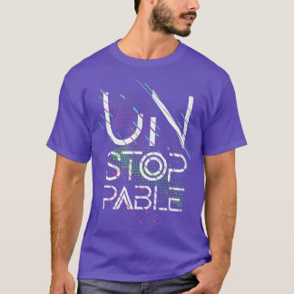 Geelvormig ontwerp, niet te stoppen hoodie, motief t-shirt