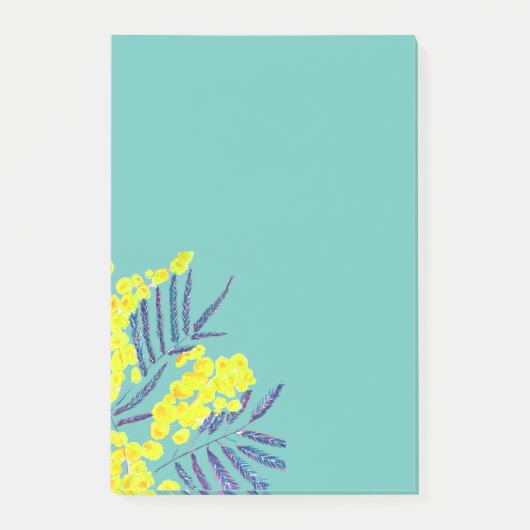 Geelwattenbloemen Post-it® Notes (Voorkant)