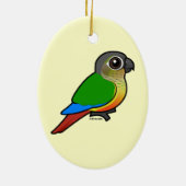 Geelzijdig bevaarbaar keramisch ornament (Achterkant)