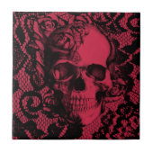 Geelzucht in rood en zwart tegeltje (Voorkant)