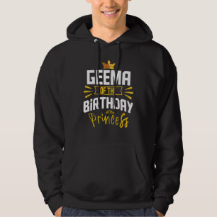 Geema van de Birthday Princess Party Bday Celebrat Hoodie