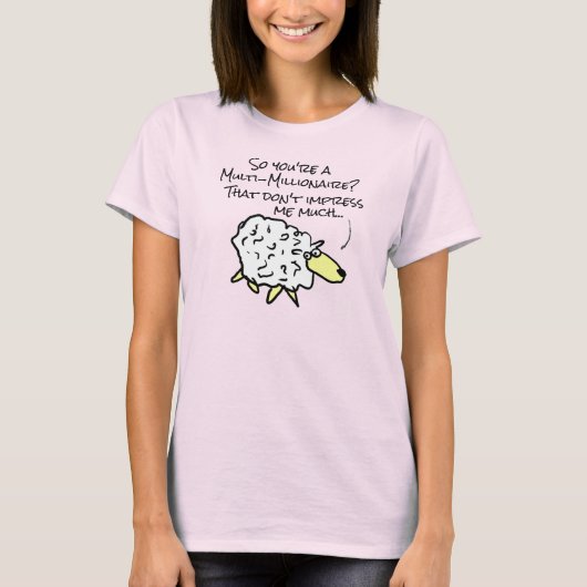 Geëmperste schaap - Meervoudige miljonair T-Shirt (Voorkant)