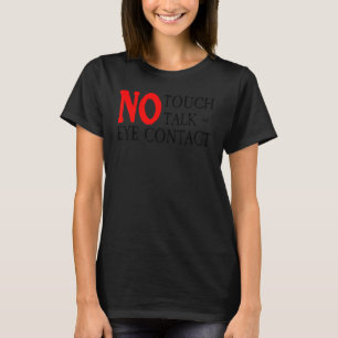 Geen aanraakgesprek of oogcontact met shirt Servic