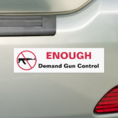 Geen aanvalwapens bumpersticker (Op auto)