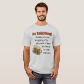 Geen aanvragen tenzij je bier afneemt t-shirt (Voorkant volledig)