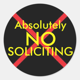 Geen Aanvragende Deur Sticker