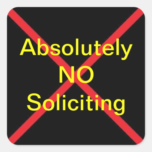 GEEN Aanvragende Sticker (Voorkant)