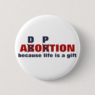 Geen abortus. Het leven is een geschenk! Ronde Button 5,7 Cm