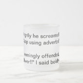 Geen adverbs Humorische Mok (Center)