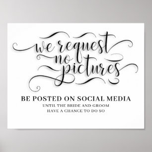 Geen Afbeeldingen bruiloft Poster
