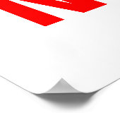 Geen afdekking! poster (Hoek)