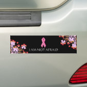 GEEN AFRAID-Bumpersticker BLK - Bumpersticker (Op auto)