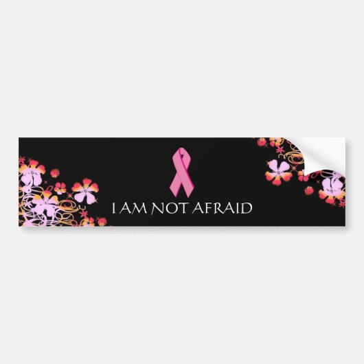 GEEN AFRAID-Bumpersticker BLK - Bumpersticker (Voorkant)
