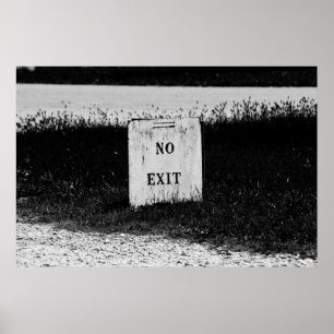 Geen Afsluiten - spookeachtig poster