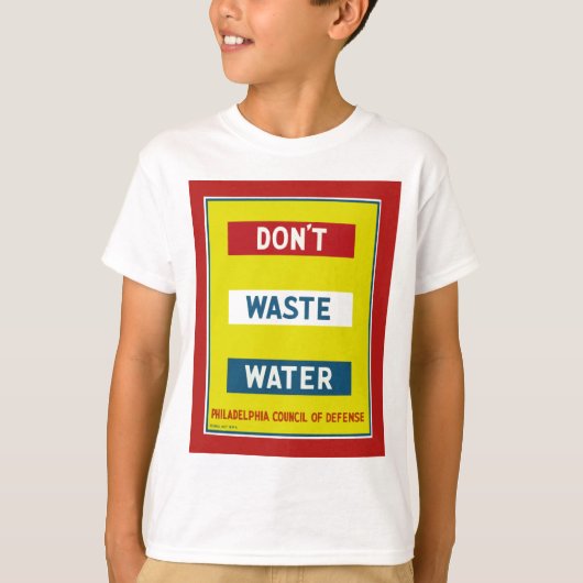Geen afvalwater t-shirt (Voorkant)