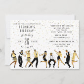 GEEN AGE Art Deco/Great Gatsby/1920s Birthday Part Kaart (Voorkant)