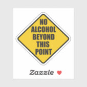 Geen alcohol buiten deze deur sticker (Vel)