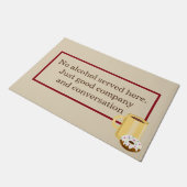 "Geen alcohol" Deurmat (Schuin)