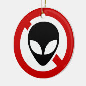 GEEN ALIENS KERAMISCH ORNAMENT (Links)