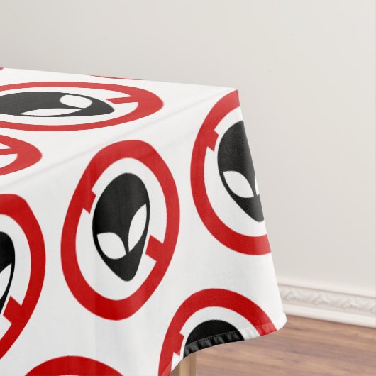 GEEN ALIENS TAFELKLEED (Voorbeeld)