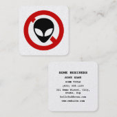 GEEN ALIENS VIERKANTE VISITEKAARTJE (Voorkant / Achterkant)