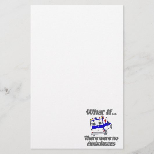 Geen ambulances briefpapier (Voorkant)