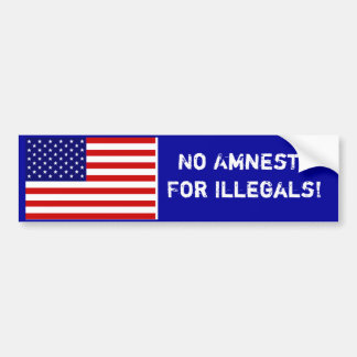 Geen Amnesty Bumpersticker