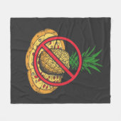 Geen ananas op mijn Pizza Fleece Deken (Voorkant (Horizontaal))