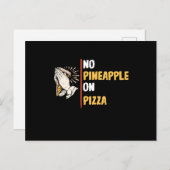Geen ananas op Pizza Briefkaart (Voorkant / Achterkant)