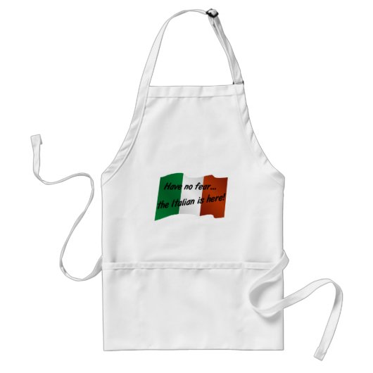 Geen angst dat de Italiaan hier is Standaard Schort (Voorkant)