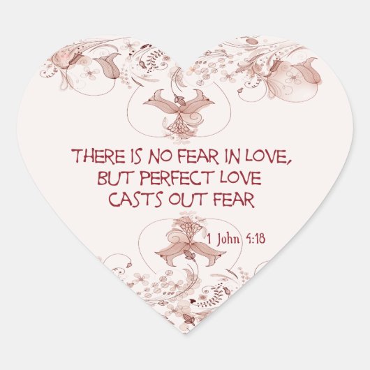 Geen angst in liefde Stickers (Voorkant)