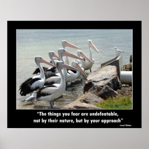Geen angst - Motivatie Poster