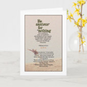 Geen angst nodig! Filippenzen 4:5&6 Kaart (Gele Bloem)