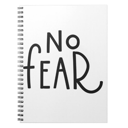 geen angst notitieboek (Voorkant)