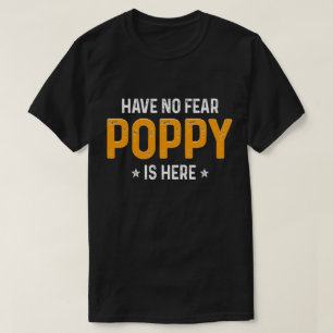Geen angst, papaver is er t-shirt