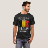 Geen angst voor de Belgen. T-shirt (Voorkant volledig)
