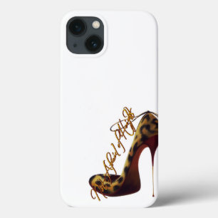 "Geen Angst voor Hoogte" Tres Chic Hoge Hak Design iPhone 13 Hoesje