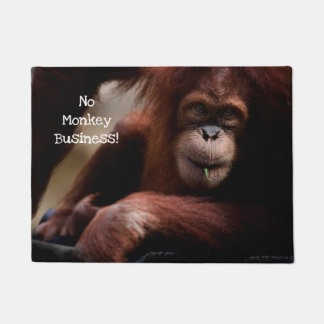 "Geen apenbedrijf!" Deurmat