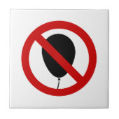 GEEN ballon ⚠ Thai Sign ⚠ Tegeltje (Voorkant)