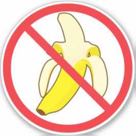 Geen Bananas Sticker