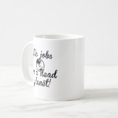 Geen banen op een dode planeet koffiemok (Voorkant links)