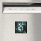 Geen Beauty Shines Brighter Square Magnet Magneet (Insitu (Vaatwasser))