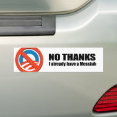 Geen Bedankt, ik heb al een Messiah Bumpersticker (Op auto)