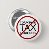 Geen bedrijfsbelastingsodgers ronde button 5,7 cm (Voorkant /achterkant)