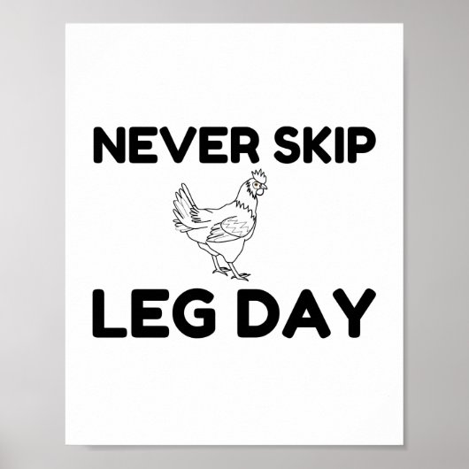 Geen been-dag overslaan poster (Voorkant)