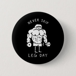 Geen been-dag overslaan ronde button 5,7 cm