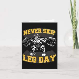 Geen been-eendag-schimmelwerker Gym-Mannen Bodybui Kaart