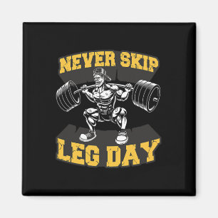 Geen been-eendag-schimmelwerker Gym-Mannen Bodybui Magneet