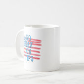 Geen belasting op fooien - Patriotic Coffee Mok (Voorkant links)