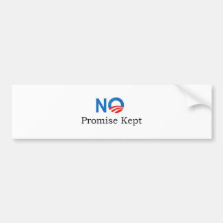 Geen belofte gehouden bumpersticker